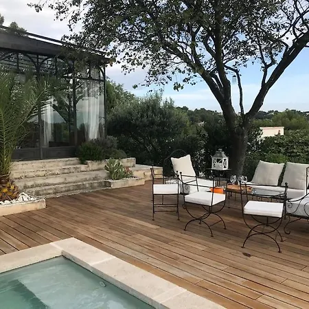 Maison Provence Les Avignon Piscine Vue Mont Ventoux 阿维尼翁新城
