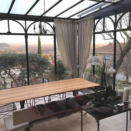 Villa Vm - Magnanarelle - Maison De Charme Provence Les Avignon - Piscine , Climatisation & Vue Exceptionnelle
