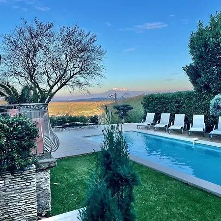 Vm - Magnanarelle - Maison De Charme Provence Les Avignon - Piscine , Climatisation & Vue Exceptionnelle Villa Villeneuve-lès-Avignon