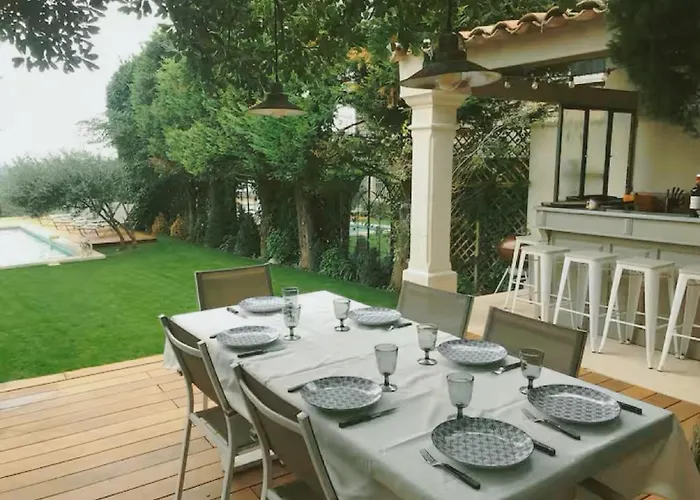 Villa Vm - Magnanarelle - Maison De Charme Provence Les Avignon - Piscine , Climatisation&vue Exceptionnelle Villeneuve-lès-Avignon